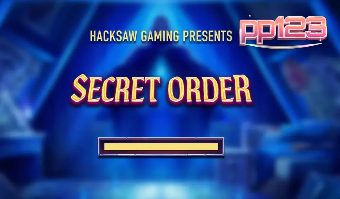 Tampilan visual slot Secret Order dengan tema okultisme dan simbol mistis
